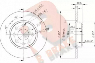 R BRAKE 78rbd20918 -  Тормозной диск